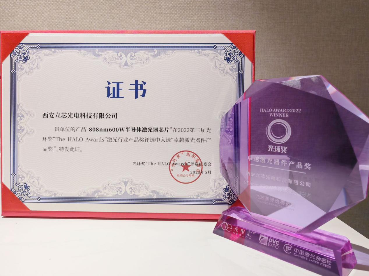 第三届”光环奖“卓越激光器件产品奖